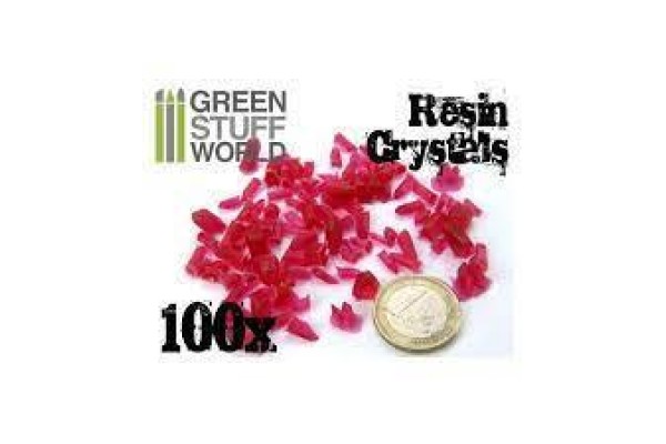 Red Resin Crystals - Small