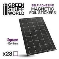 Square Magnetic Sheet Self-Adhesive -  40X40Mm