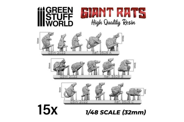 Giant Rats Resin Set