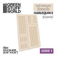 Self-Adhesive Stencils - Harlequin S - 6X3Mm