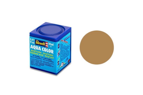 Oker Mat Ral 1011 Aqua Color 18 Ml Revell Modelbouwverf Op Waterbasis