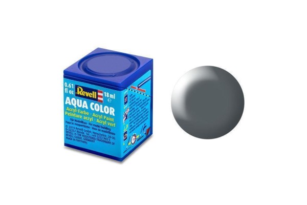 Donkergrijs Zijdemat Aqua Color 18 Ml Revell Modelbouwverf Op Waterbasis