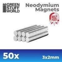 Neodymium Magnets 3X2Mm - 50 Units  (N52)