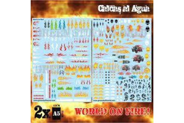 Waterslide Decals - World On Fire