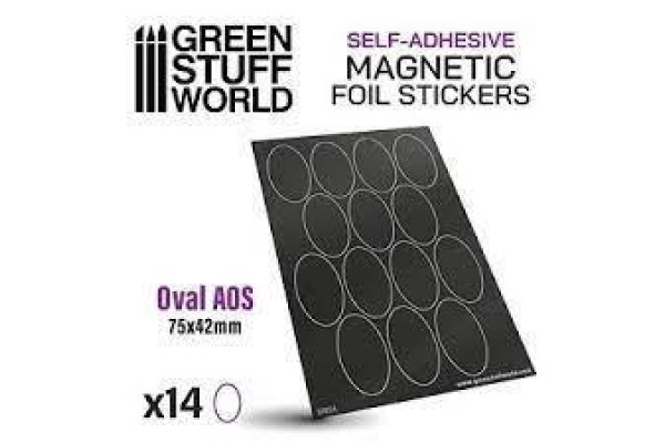 Oval Magnetic Sheet Self-Adhesive - 75X42Mm